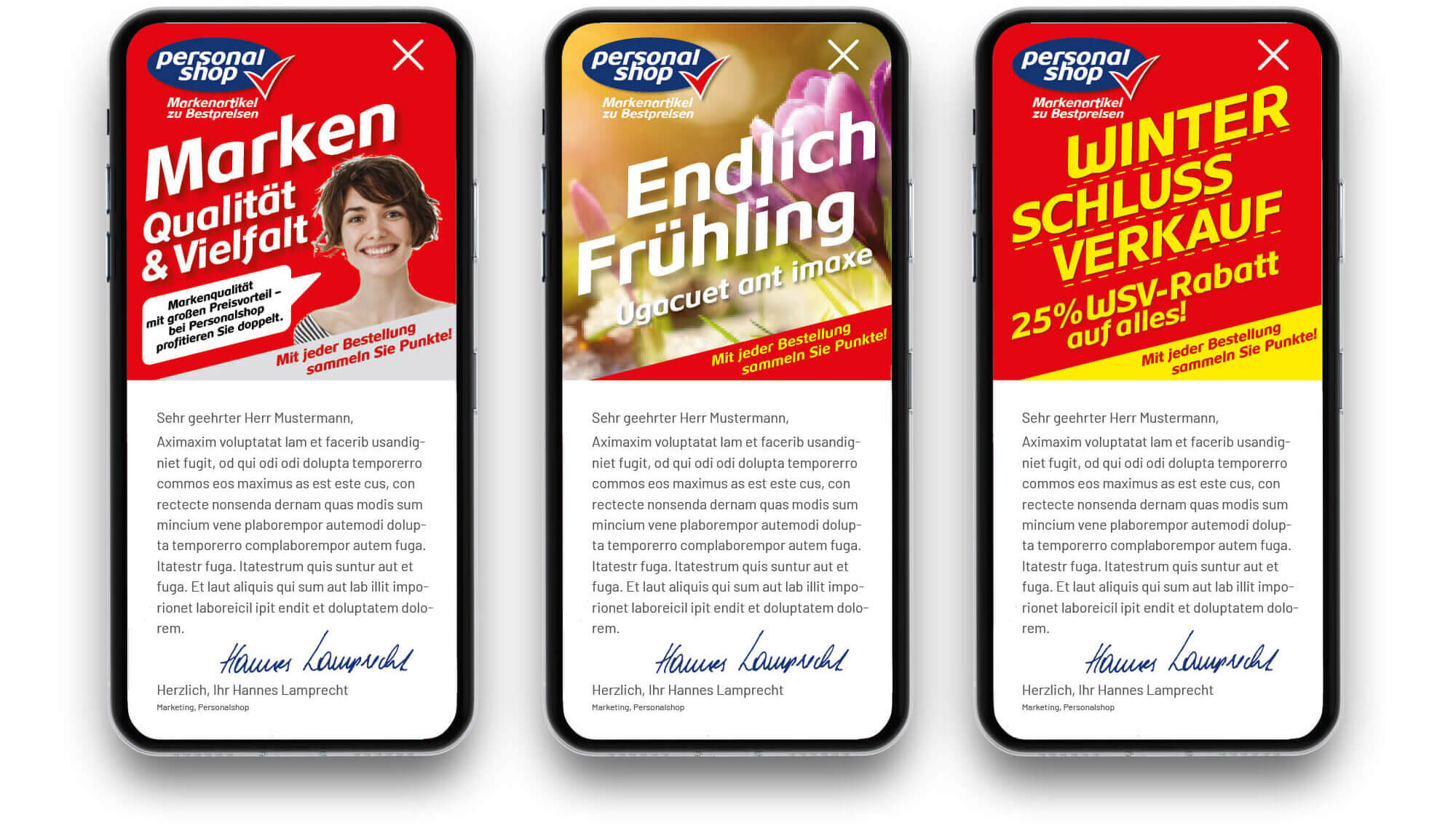 Direktmarketing Personalshop