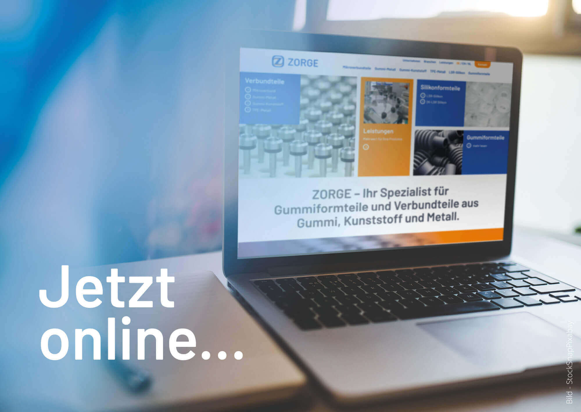 Website ZORGE Rubber Solutions