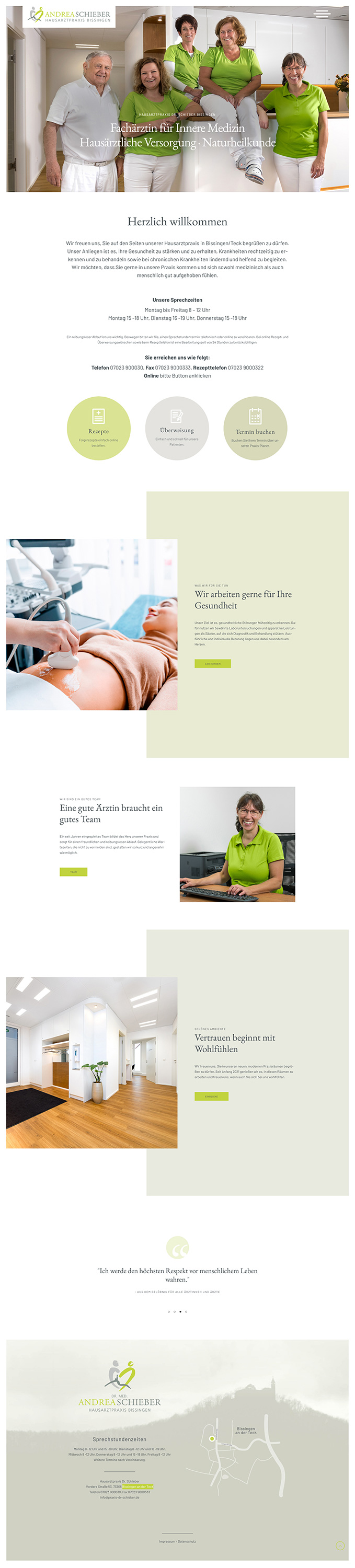 Website Dr. Andrea Schieber