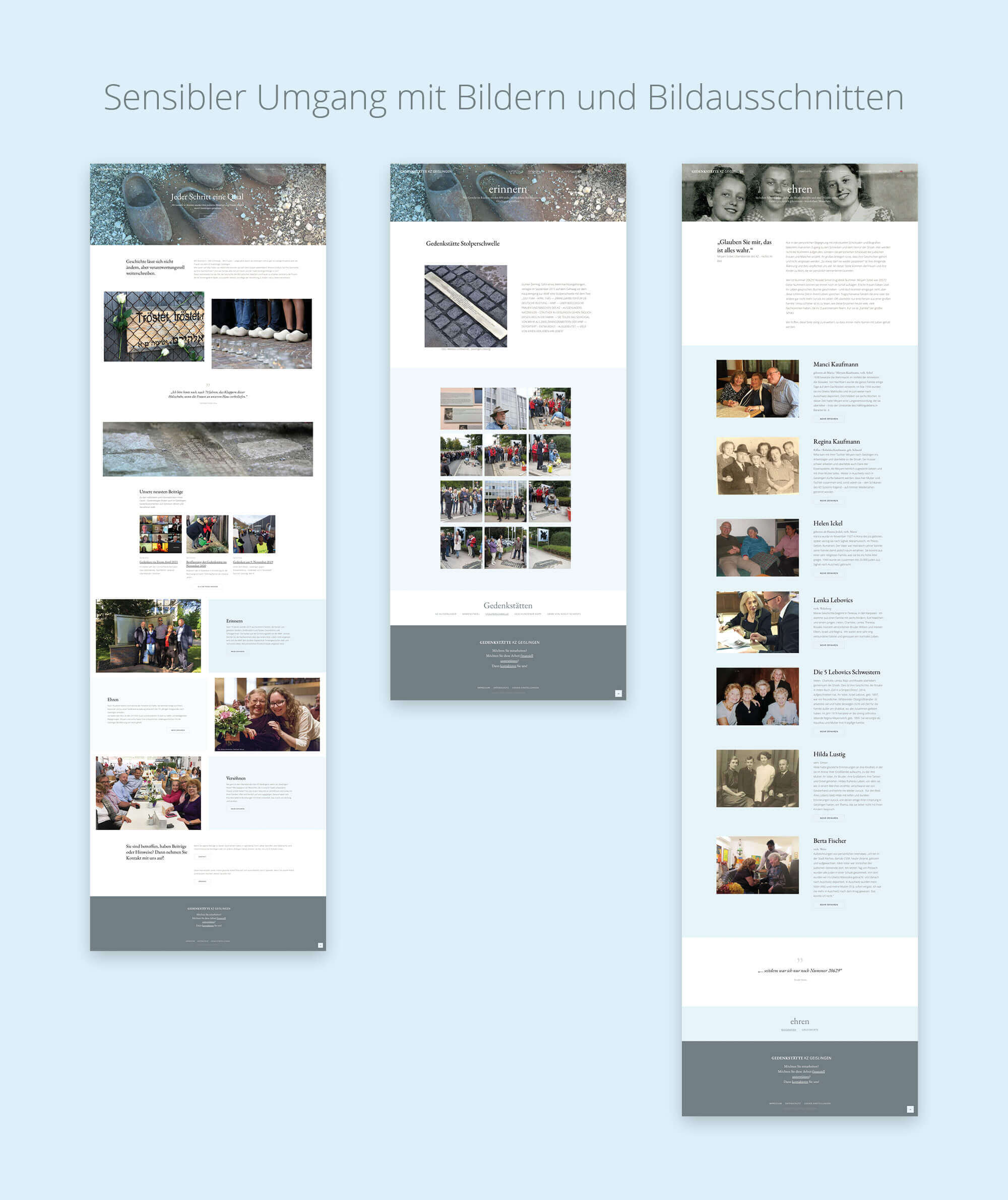 Website Gedenkstätte KZ Geislingen