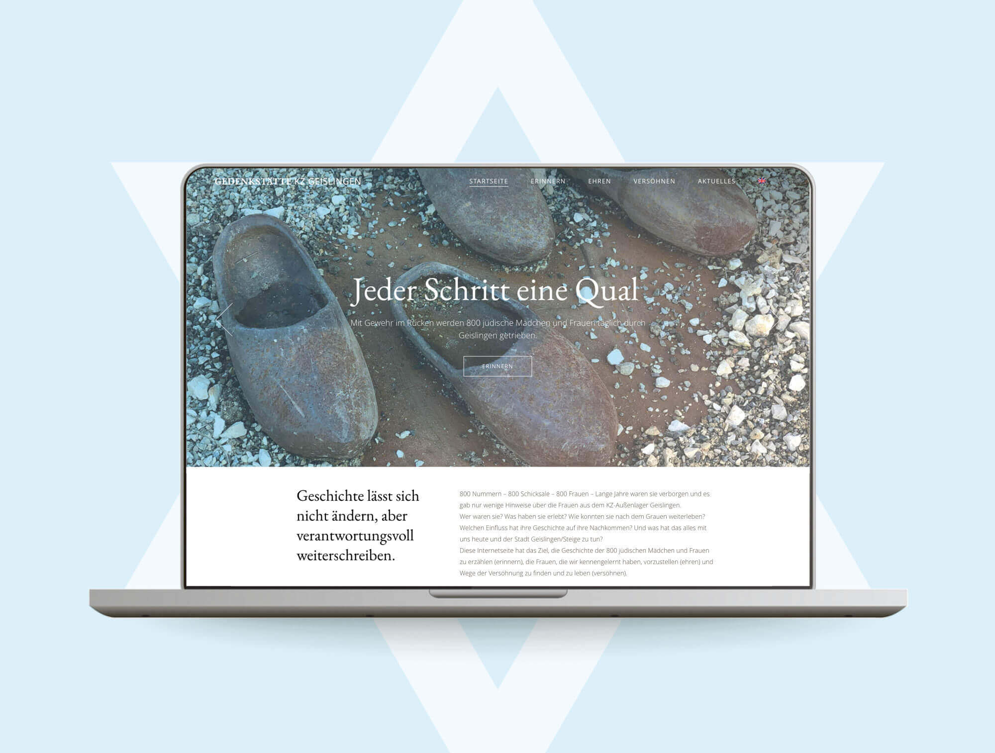 Website Gedenkstätte KZ Geislingen